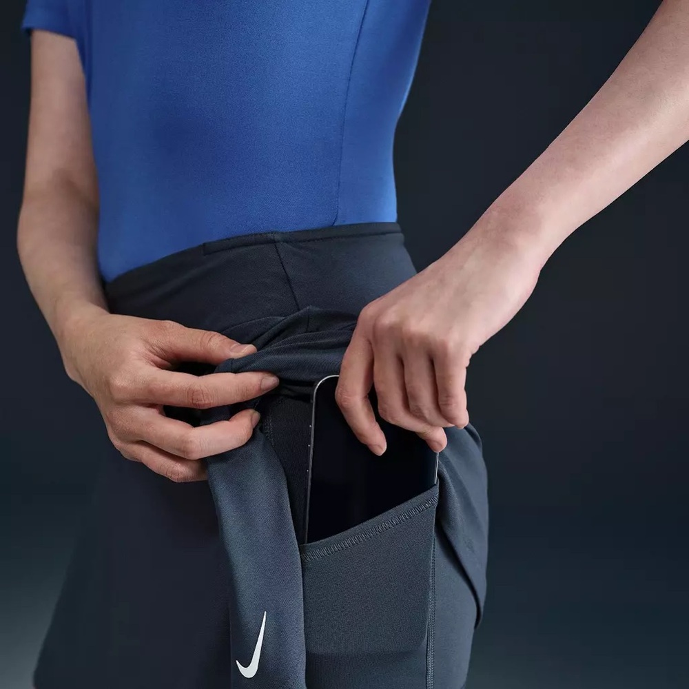 NWT Nike 15" Dri-FIT Mid-Rise Flouncy Golf Skirt | Thunder Blue | Size XS - Picture 2 of 8